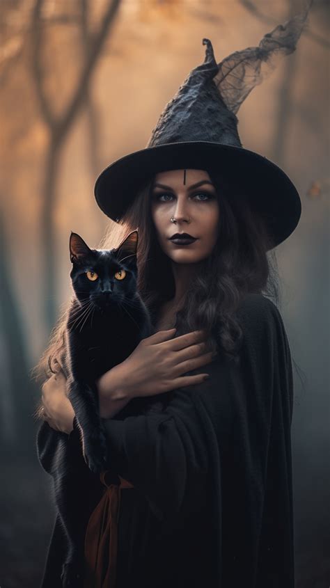 Witch qnd cat